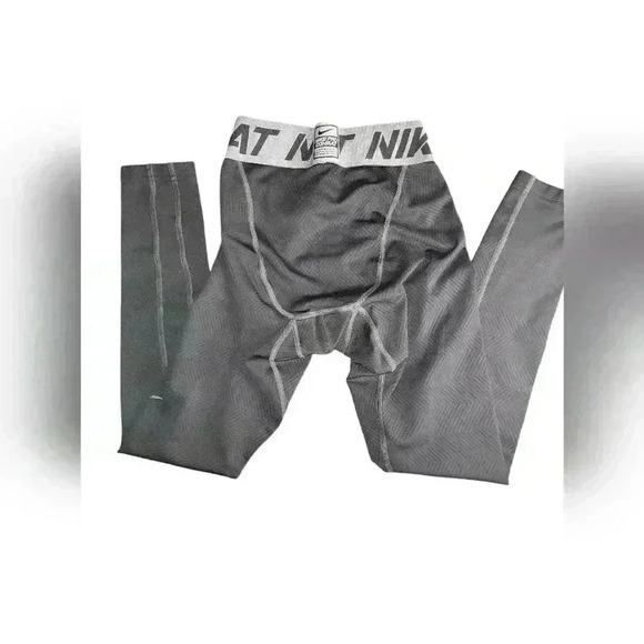 Boys Size Small Black Nike Pro Combat Pants - Picture 5 of 5